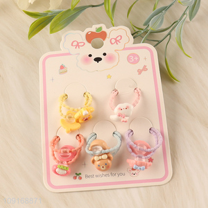 China wholesale cartoon children hair rope hair band hiar accessories hair ring