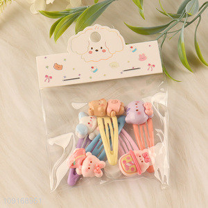 Most popular cartoon resin <em>hairpin</em> hair clips hair accessories for kids