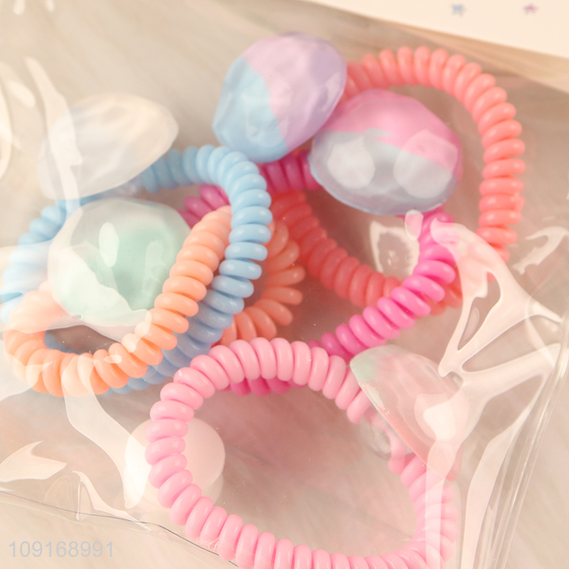 Latest design multicolor telephone wire hair rope hair band hiar accessories