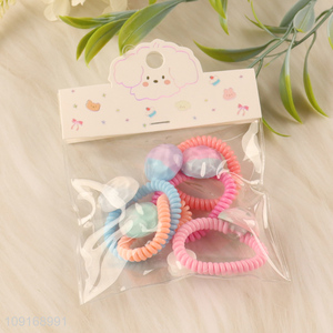 Latest design multicolor telephone wire hair rope hair band hiar accessories