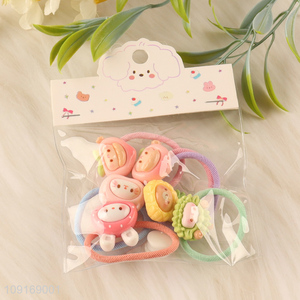 Factory supply cartoon girls hair rope hair band hiar accessories