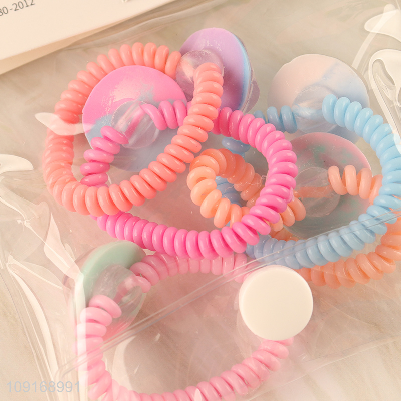 Latest design multicolor telephone wire hair rope hair band hiar accessories