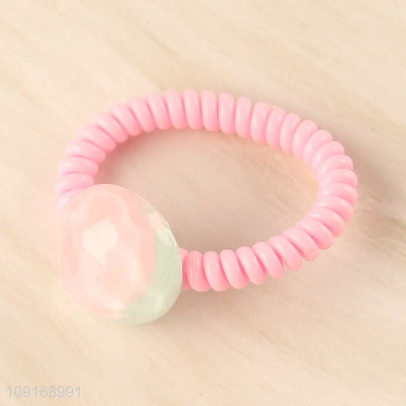 Latest design multicolor telephone wire hair rope hair band hiar accessories