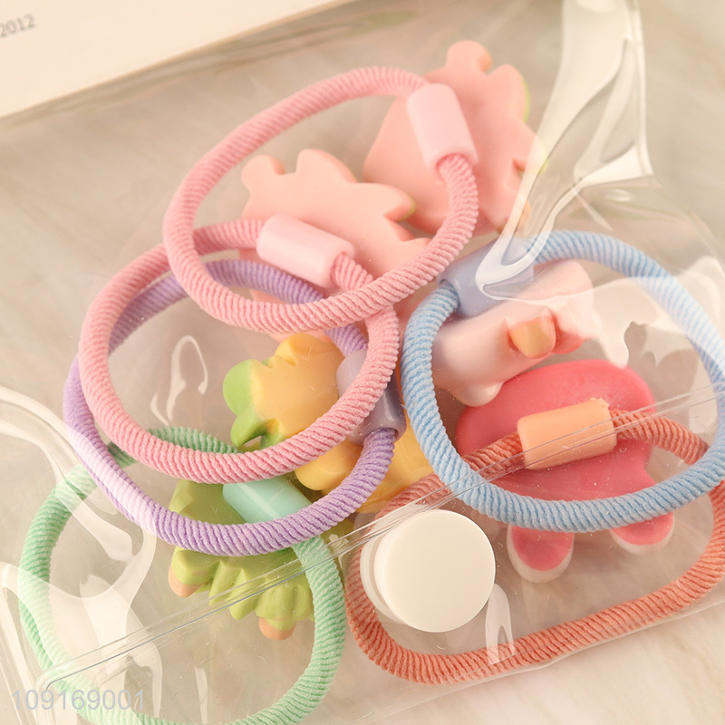 Factory supply cartoon girls hair rope hair band hiar accessories