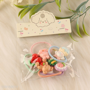 Factory price cartoon hair rope hair band hiar accessories for girls