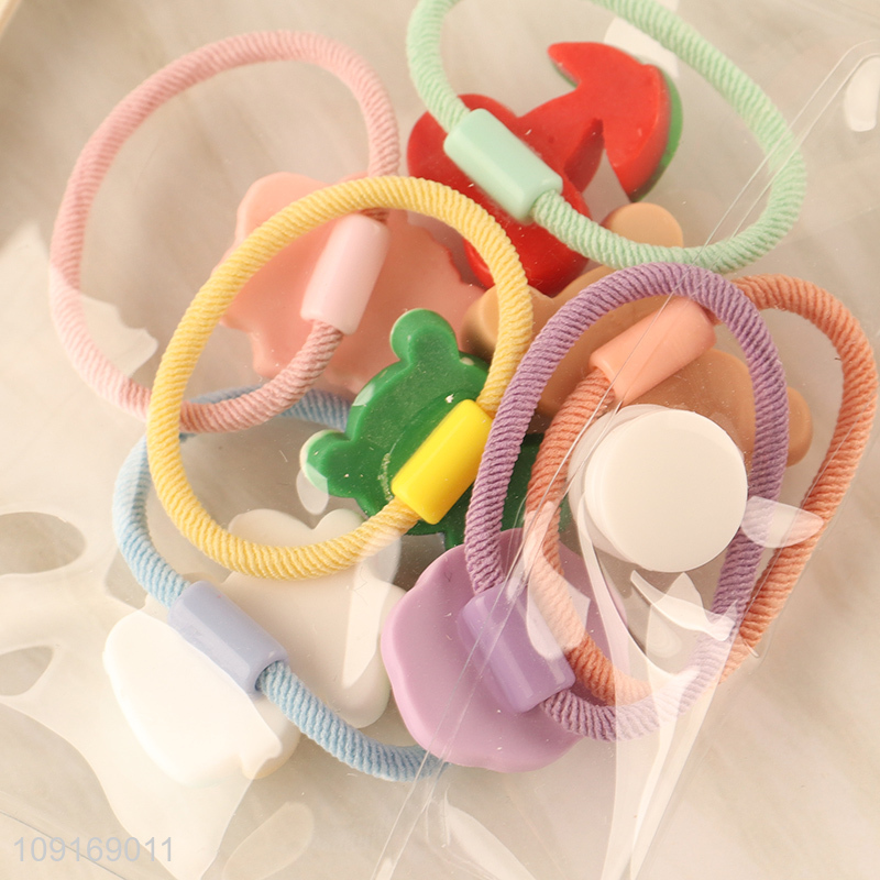 Factory price cartoon hair rope hair band hiar accessories for girls