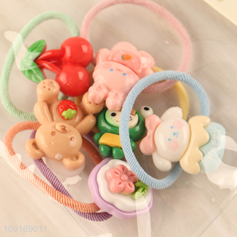 Factory price cartoon hair rope hair band hiar accessories for girls