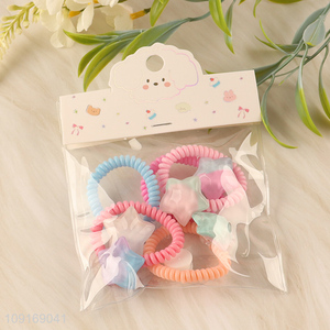 China wholesale multicolor elastic hair rope hair band hiar accessories for girls