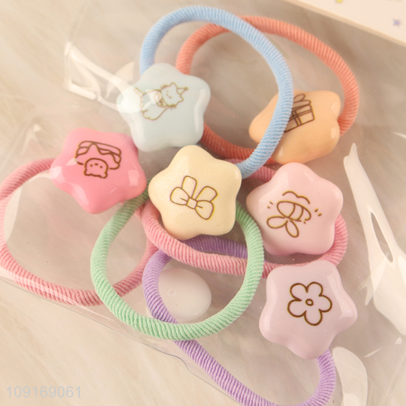 Good selling multicolor girls kids hair rope hair band hiar accessories