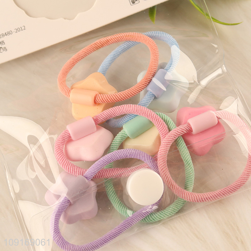 Good selling multicolor girls kids hair rope hair band hiar accessories