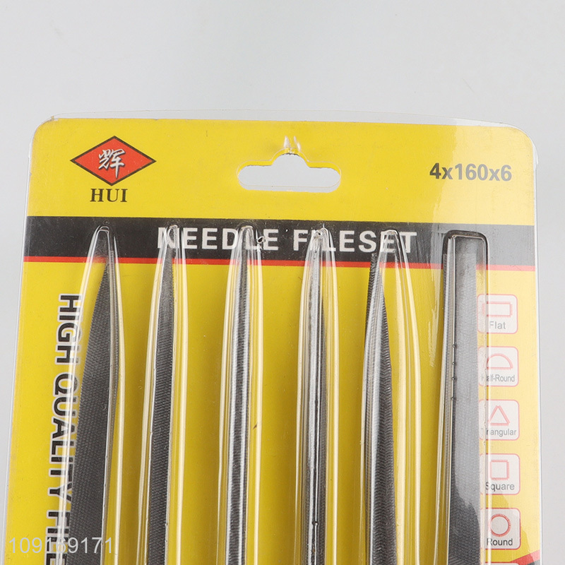 Wholesale 6-Piece Professional Metal File Set for Wood Metal Plastic Glass
