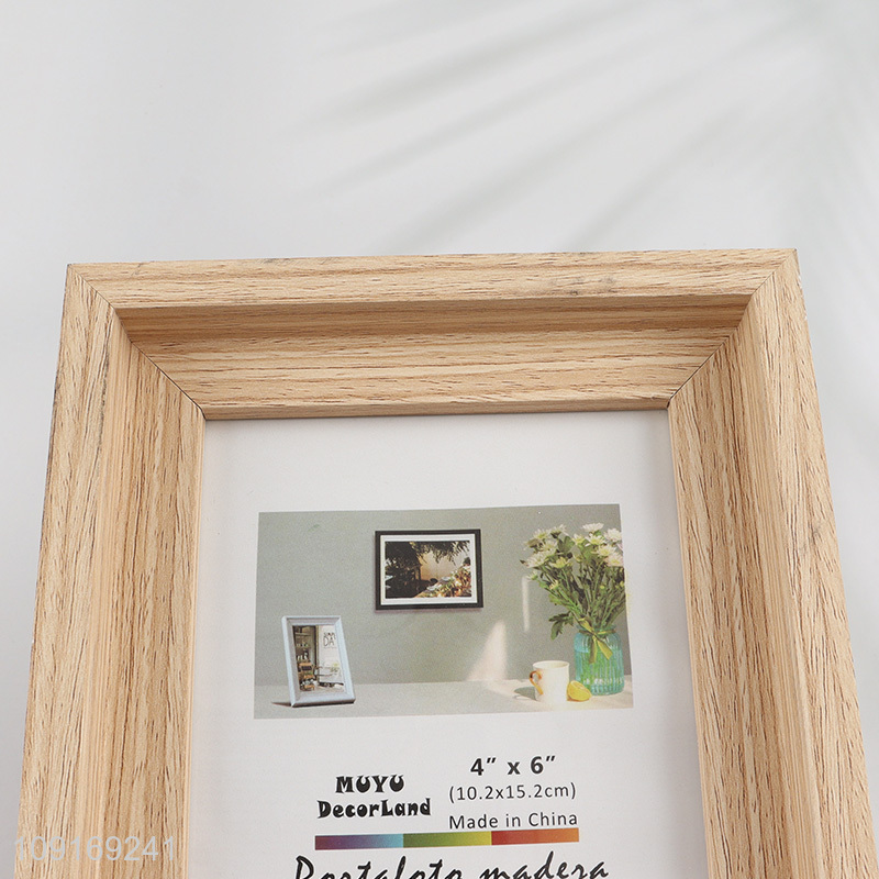 Factory Price 4X6 Inch MDF Picture Frame Rustic Photo Frame for Home Decor
