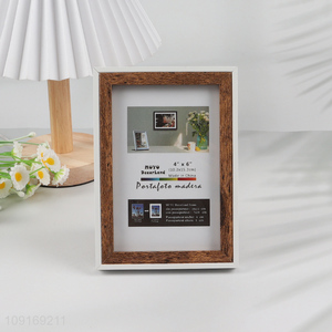 High Quality 4X6 Inch MDF Picture Frame for Tabletop or Wall Display