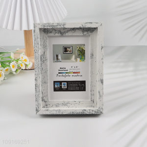 Hot Selling 4X6 Inch MDF Picture Frame Rustic Photo Frame Home Decorations