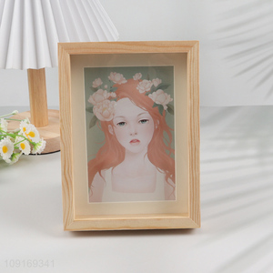 Popular Product 4X6 Inch Solid Wood Photo Frame Solid Wood Picture Frame