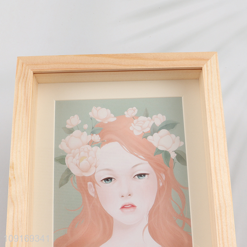 Popular Product 4X6 Inch Solid Wood Photo Frame Solid Wood Picture Frame