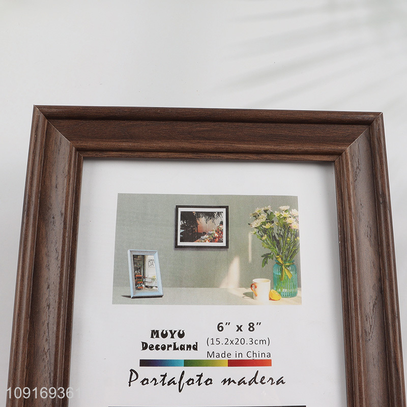 China Imports 6X8 Inch MDF Wood Picture Frame Decorative MDF Photo Frame