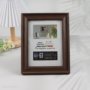 China Imports 6X8 Inch MDF Wood Picture Frame Decorative MDF Photo Frame