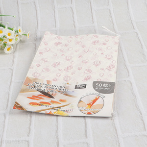 Wholesale 50PCS Grease Proof Glassine Paper Sheets Disposable Cutting Board Sheets