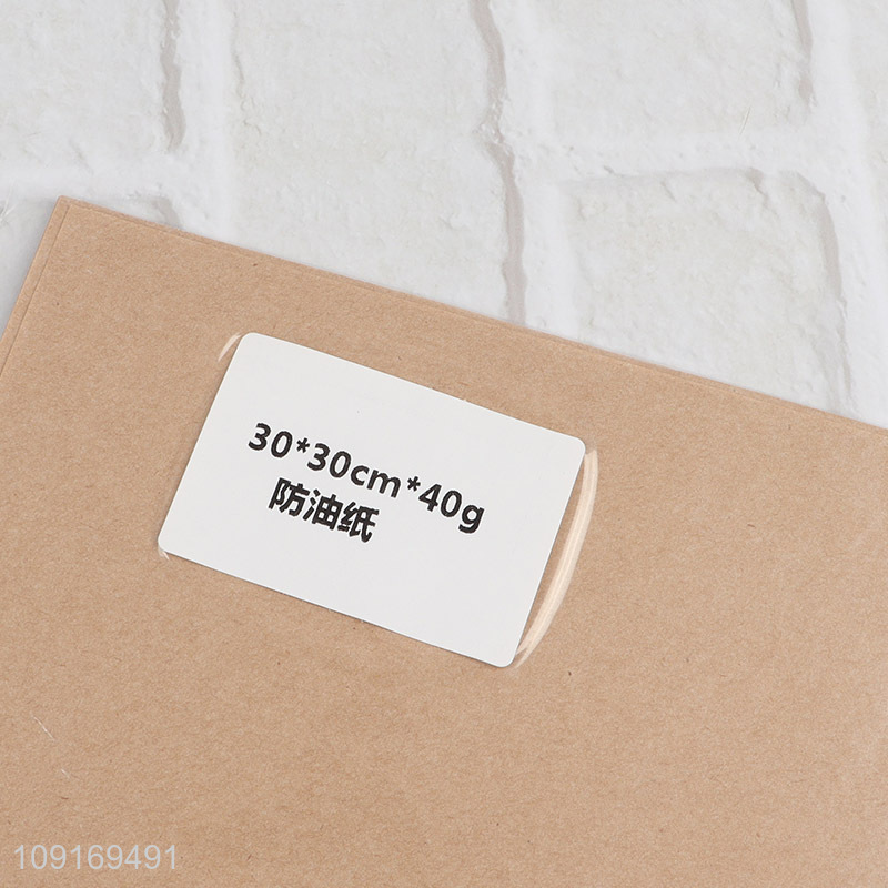 Good Quality 500PCS Grease Proof Paper Oil Proof Paper Sandwich Wrapping Paper