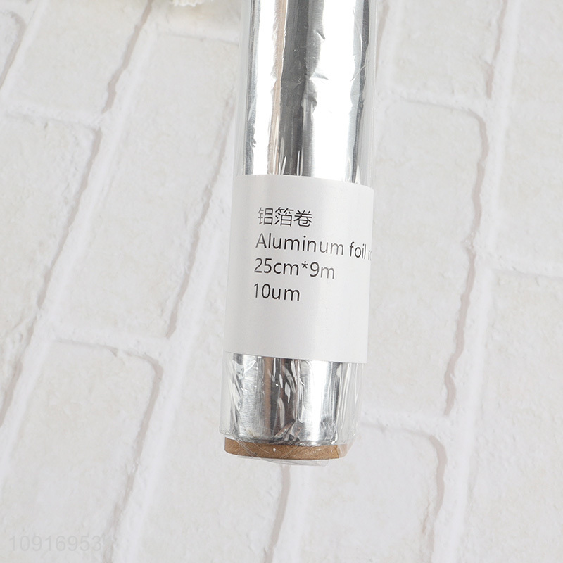 High Quality 25Cm*9m Heavy Duty Aluminum Foil Roll for Cooking & Food Wrapping