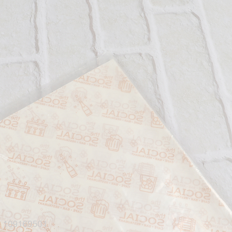 Wholesale 500PCS PE Coated Paper Sheets Food Wrapping Paper Sandwich Wrapping Paper