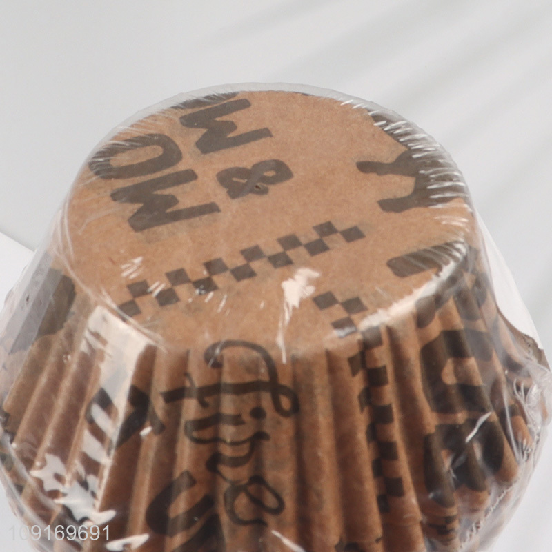 New Arrival 50PCS Disposable Paper Cupcake Liners Grease Proof Paper Baking Cups