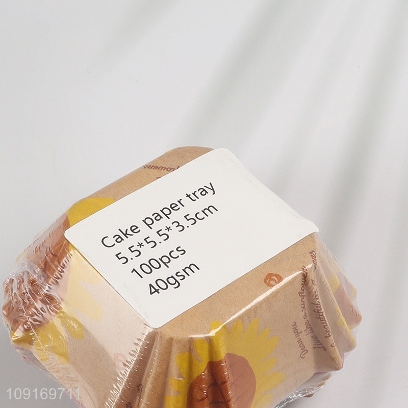 New Product 50PCS Disposable Paper Cupcake Liners Muffin Liners Baking Cups