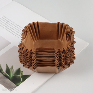China Imports 50PCS Disposable Paper Cupcake Liners Square Cupcake Baking Cups