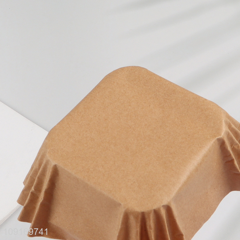 China Imports 50PCS Disposable Paper Cupcake Liners Square Cupcake Baking Cups