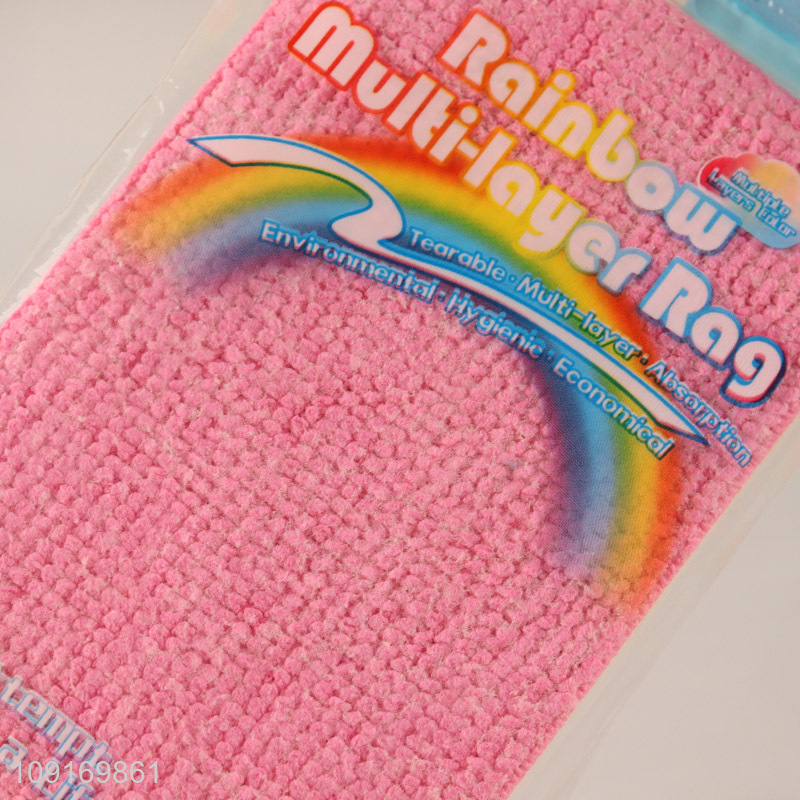 Latest products multi-layer cleaning towel cleaning cloth for household