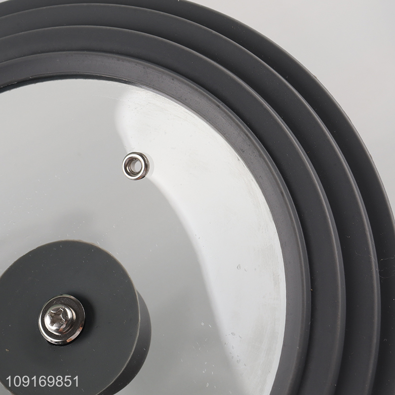 Yiwu market round kitchen silicone cover lid for pots
