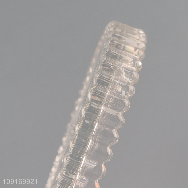 Low price round clear home decor glass candle holder