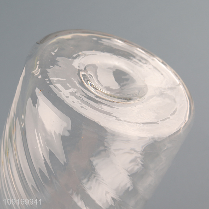 Top sale clear glass home deceor flower vase for living room