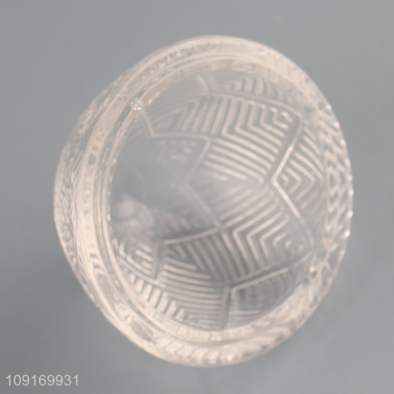 Hot selling egg shape clear glass candy storage jar wholesale