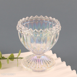 Factory price embossed glass kitchen egg holder for sale