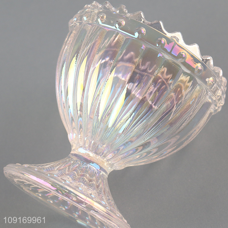 Factory price embossed glass kitchen egg holder for sale