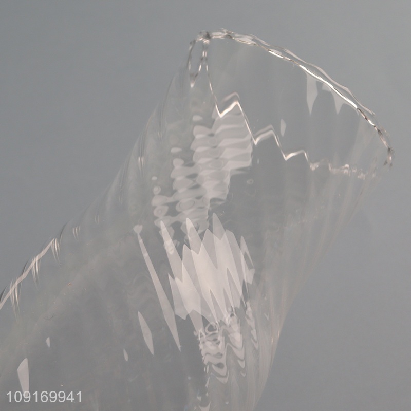 Top sale clear glass home deceor flower vase for living room
