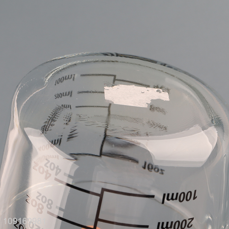 Top selling 500ml clear home kitchen measuring cup with handle