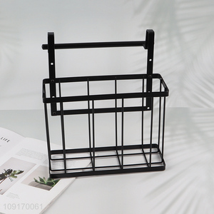 Hot Selling Space Saving Hanging Storage Basket Kitchen Cabinet Door Organizer