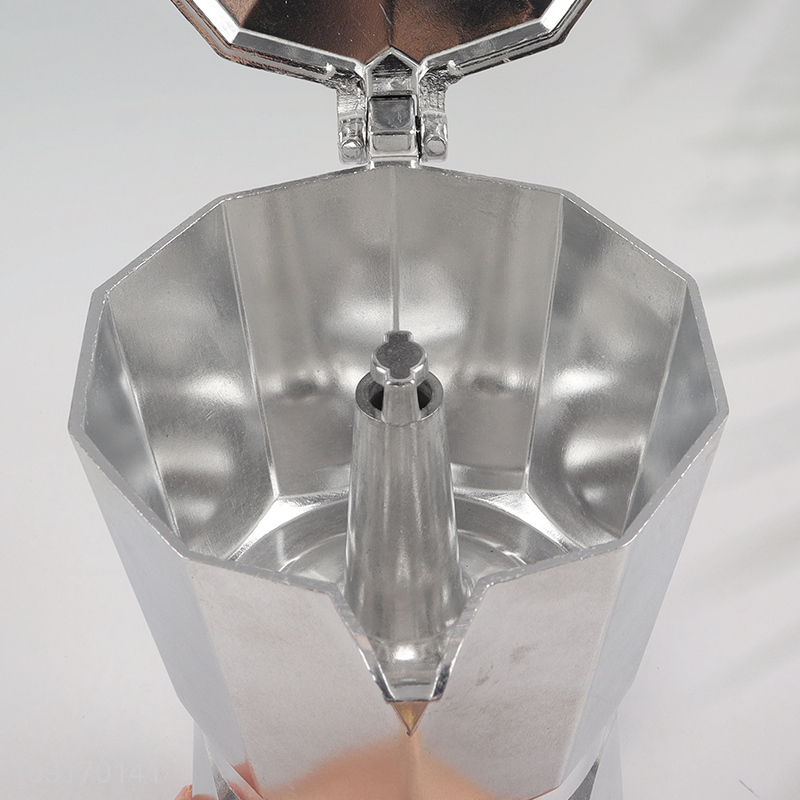 Factory Price Stovetop Espresso Maker Aluminum Espresso and Coffee Maker