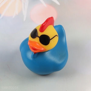 Factory Supply Mini Vinyl Duck Squeaky Floating Baby Bath Toys