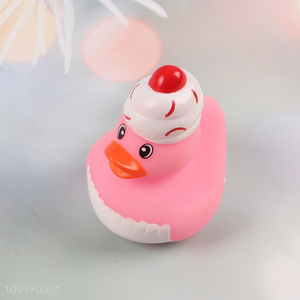 Factory Price Mini Vinyl Duck Cute Floating Squeaky Baby Bath Toys