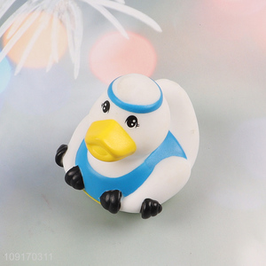 China Imports Mini Vinyl Duck Floating Bath Toys for Baby Kids
