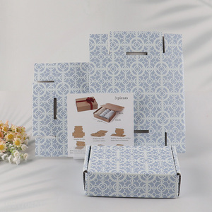 Popular products 3pcs rectangle paper box packaging box