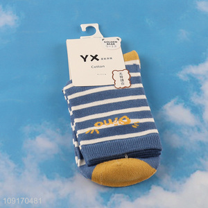 Top selling breathable comfortable children socks cotton socks