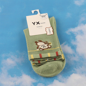 Good selling monkey pattern children socks cotton socks wholesale