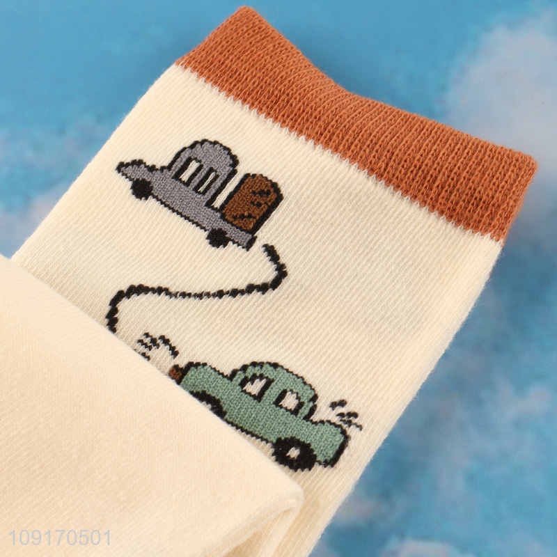 Factory price cartoon breathable children socks cotton socks