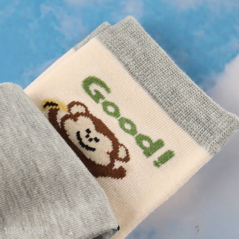 Most popular cartoon breathable children socks cotton socks