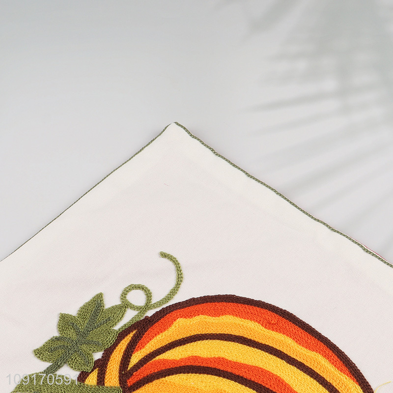 New Product Embroidered Cotton Throw Pillow Covers Couch Sofa Pillow Covers